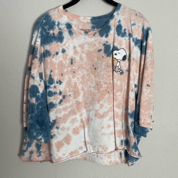 Snoopy Tie Dye Crop Top - Picture 4 of 6
